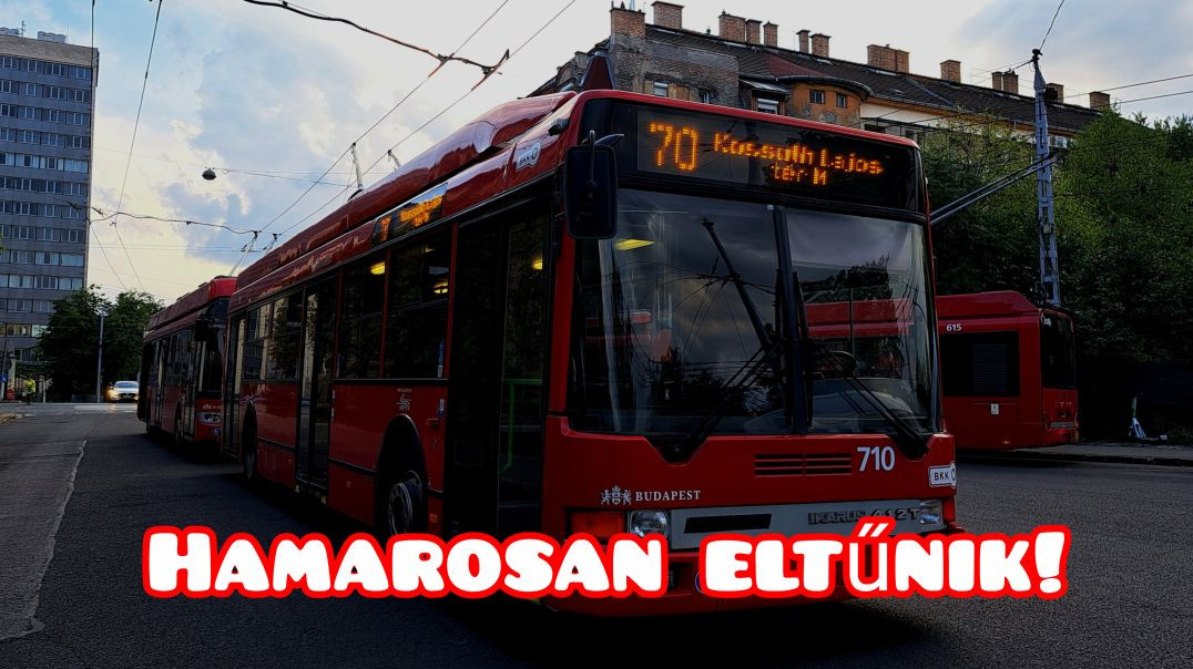 Kihaló félben lévő Ikarus 412-es trolik!